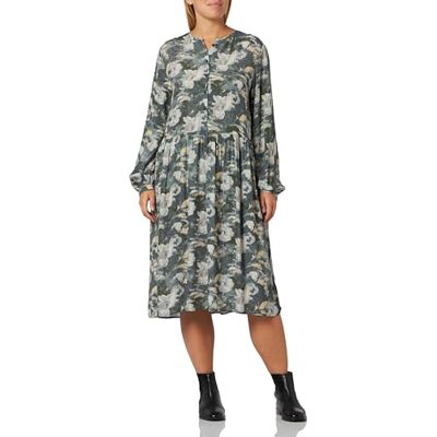 camel active Damesjurk met allover-print, Aop Smoke Khaki, XXL camel active Damesjurk met allover-print, Aop Smoke Khaki, XXL