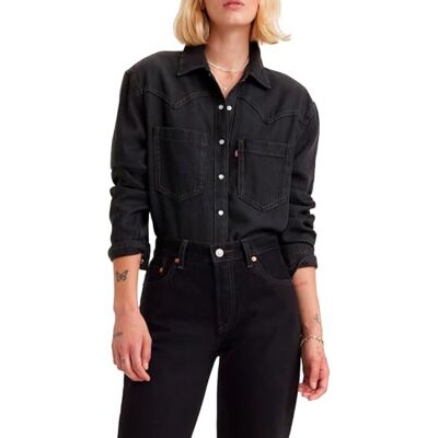 Levi's Dames Teodora Western overhemd, Dark Ages 2, S Levi's Dames Teodora Western overhemd, Dark Ages 2, S