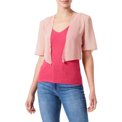 VILA Visoia 2/4 mouw Bolero/Bm/Dc, Misty Rose, 38 VILA Visoia 2/4 mouw Bolero/Bm/Dc, Misty Rose, 38