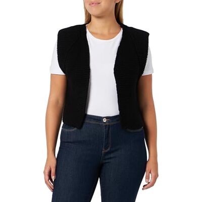 ONLY Pieces Onlloui Vest Ex Knt voor dames, zwart, M ONLY Pieces Onlloui Vest Ex Knt voor dames, zwart, M