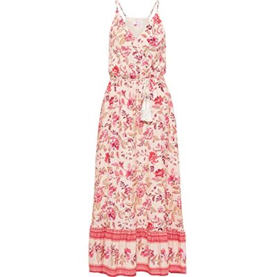 IKITA Dames maxi-jurk 19323231-IK01, roze, XL, maxi-jurk, XL IKITA Dames maxi-jurk 19323231-IK01, roze, XL, maxi-jurk, XL