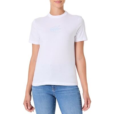 Calvin Jeans Dames SS Classic FIT TEE LV047C863G grafische T-shirts, wit (briljant wit), XXS, Wit (briljant wit), XXS Calvin Jeans Dames SS Classic FIT TEE LV047C863G grafische T-shirts, wit (briljant wit), XXS, Wit (briljant wit), XXS