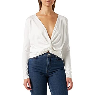 LTB Jeans Dames Getomo shirt met lange mouwen, White 100, XL, wit 100, XL LTB Jeans Dames Getomo shirt met lange mouwen, White 100, XL, wit 100, XL