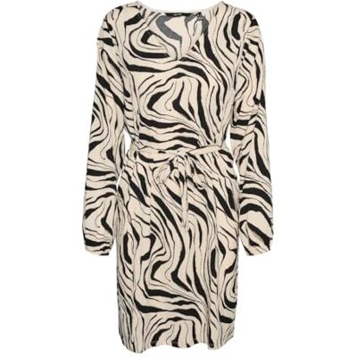 VERO MODA VMPOET LS 2-Way Short Dress JRS GA Boo, berk/Aop: buki, XS VERO MODA VMPOET LS 2-Way Short Dress JRS GA Boo, berk/Aop: buki, XS
