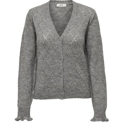 JACQUELINE de YONG Jdyletty L/S V-hals Struc Cardi KNT Noos, lichtgrijs gem., XL JACQUELINE de YONG Jdyletty L/S V-hals Struc Cardi KNT Noos, lichtgrijs gem., XL