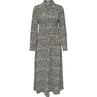 ONLY Onlhelen Life L/S maxi-jurk met V-hals, Ptm, zwart, XS ONLY Onlhelen Life L/S maxi-jurk met V-hals, Ptm, zwart, XS