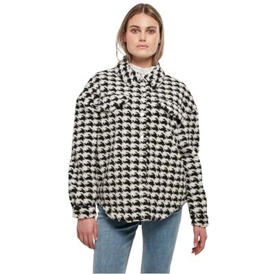 Urban Classics Vrouwen Dames AOP Sherpa Overhemd Shirt, blackhoundstooth, XL, blackhoundstooth, XL Urban Classics Vrouwen Dames AOP Sherpa Overhemd Shirt, blackhoundstooth, XL, blackhoundstooth, XL