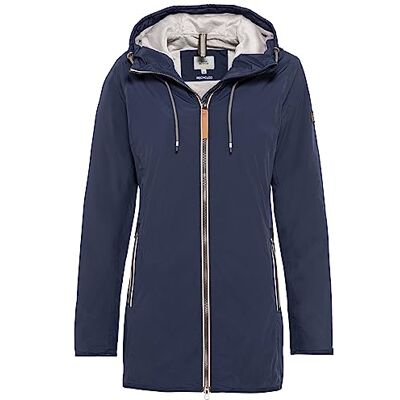 camel active Lange windbreaker voor dames met zachte pluche voering, donkerblauw, 36 camel active Lange windbreaker voor dames met zachte pluche voering, donkerblauw, 36