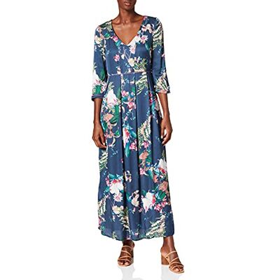 Daniel Hechter Maxi-jurk voor dames, blauw (Midnight 690), 34 Daniel Hechter Maxi-jurk voor dames, blauw (Midnight 690), 34