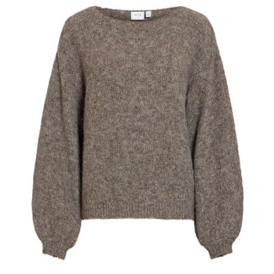 VILA Vimarley L/S gebreide trui, falcon, XS VILA Vimarley L/S gebreide trui, falcon, XS