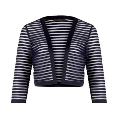 Vera Mont Bolero-jas voor dames, zonder sluiting, blauw, 48 Vera Mont Bolero-jas voor dames, zonder sluiting, blauw, 48