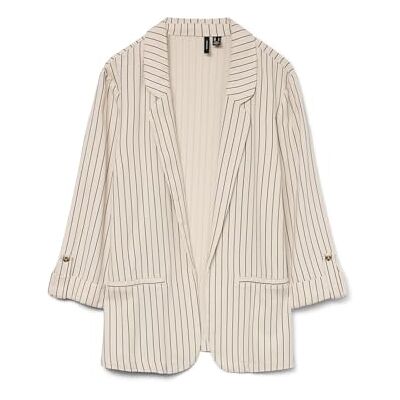 VERO MODA Vmjesmilo 3/4 losse blazer WVN Ga Noos, Zilvervoering., S VERO MODA Vmjesmilo 3/4 losse blazer WVN Ga Noos, Zilvervoering., S