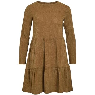 VILA VIELITA L/S Short Dress, rubber., S VILA VIELITA L/S Short Dress, rubber., S