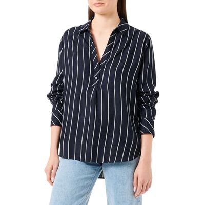 s.Oliver Damesblouse met lange mouwen, blauw 34, blauw, 34 s.Oliver Damesblouse met lange mouwen, blauw 34, blauw, 34