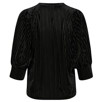 KAFFE Damesblouse, Ronde Hals, Halve Lengte, Mouwen, Corduroy, Stof, Regular Fit dames Bloes KAFFE Damesblouse, Ronde Hals, Halve Lengte, Mouwen, Corduroy, Stof, Regular Fit dames Bloes