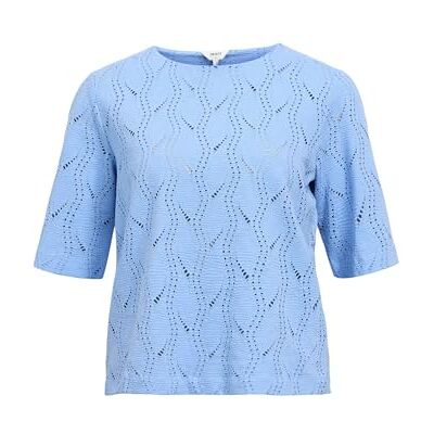Object Objava 2/4 Lo O-hals Top Noos, Cornflower blue, XS Object Objava 2/4 Lo O-hals Top Noos, Cornflower blue, XS