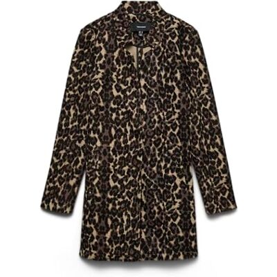 VERO MODA Dames VMBRUSHEDKATRINELEO AW23 3/4 JKT Fleece jas, Sepia Tint, M, Sepia Tint, M VERO MODA Dames VMBRUSHEDKATRINELEO AW23 3/4 JKT Fleece jas, Sepia Tint, M, Sepia Tint, M