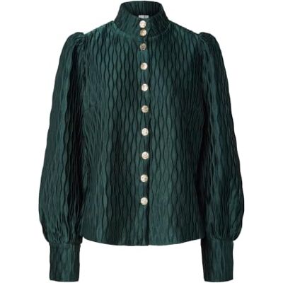 YAS ripple Ls Shirt S. Noos, Ponderosa Pine, 46 YAS ripple Ls Shirt S. Noos, Ponderosa Pine, 46