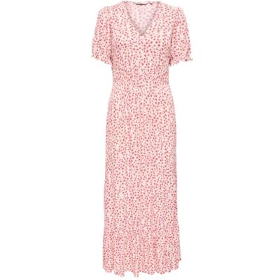 ONLY Onlchianti S/S Long Dress WVN Noos, cloud dancer, XS ONLY Onlchianti S/S Long Dress WVN Noos, cloud dancer, XS