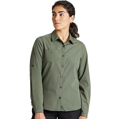 Craghoppers Dames Expert Womens Kiwi shirt met lange mouwen Button Down Shirt (Pack van 1) Craghoppers Dames Expert Womens Kiwi shirt met lange mouwen Button Down Shirt (Pack van 1)