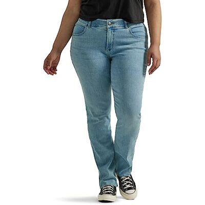 Lee Women's Plus Size Ultra Lux Comfort with Flex Motion Straight Leg Jean, Within Motion, 24 Plus Long Lee Women's Plus Size Ultra Lux Comfort with Flex Motion Straight Leg Jean, Within Motion, 24 Plus Long