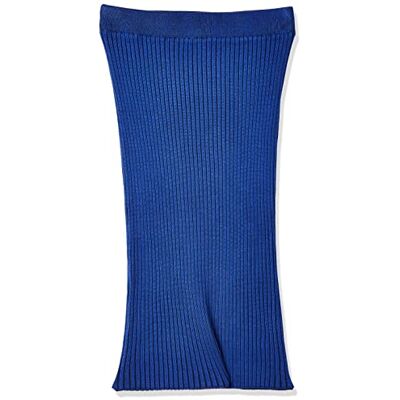 VERO MODA Dames VMWILLOW Below Knee Rib Skirt GA ribgebreide rok, Sodalite Blue/Stripes: W. Black, M VERO MODA Dames VMWILLOW Below Knee Rib Skirt GA ribgebreide rok, Sodalite Blue/Stripes: W. Black, M