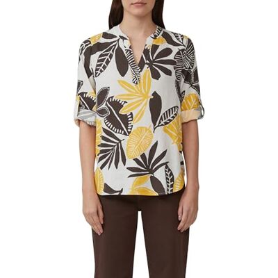 s.Oliver Bluse Aus Leinenmix Mit 3/4-ärmeln dames Bloes s.Oliver Bluse Aus Leinenmix Mit 3/4-ärmeln dames Bloes