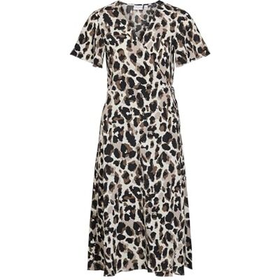 VILA Vilovie S/S Wrap Midi Dress Noos, berk, 42 VILA Vilovie S/S Wrap Midi Dress Noos, berk, 42