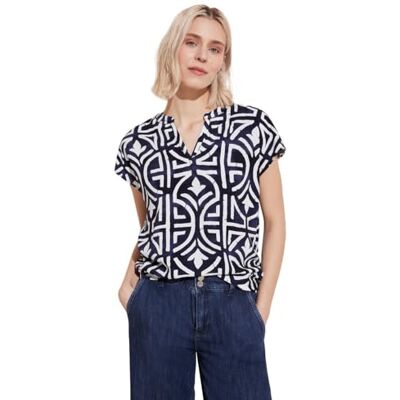 Street One Blouse met print, blauw (deep blue), 34 Street One Blouse met print, blauw (deep blue), 34