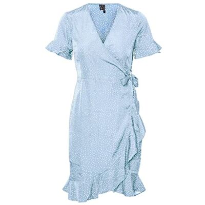 VERO MODA Jurk voor dames, Bleu Clair, M VERO MODA Jurk voor dames, Bleu Clair, M