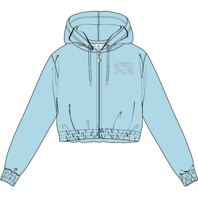 Russell Athletic Jane-zip Through Hoodie Sweat dames Sweatshirt Russell Athletic Jane-zip Through Hoodie Sweat dames Sweatshirt