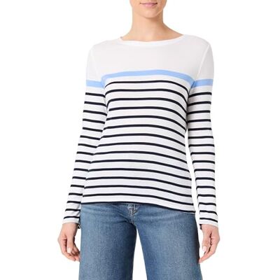 Caroll T-shirt met lange mouwen, Cyaan, S Caroll T-shirt met lange mouwen, Cyaan, S