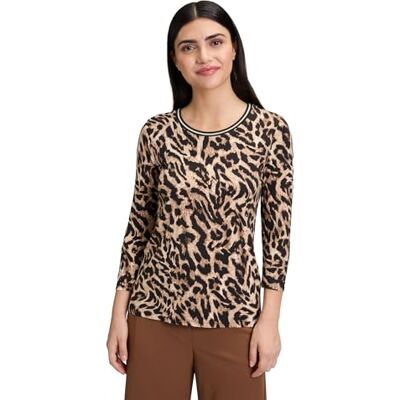 Betty Barclay T-shirt voor dames, zwart/beige., 38 Betty Barclay T-shirt voor dames, zwart/beige., 38