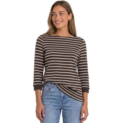 Street One 3231519 dames Shirt met 3/4 mouwen en boothals Street One 3231519 dames Shirt met 3/4 mouwen en boothals
