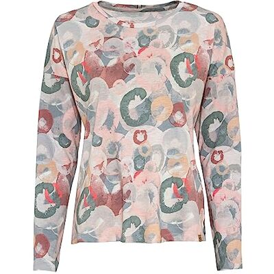 camel active T-shirt voor dames, Multicolor Aop, XXL camel active T-shirt voor dames, Multicolor Aop, XXL