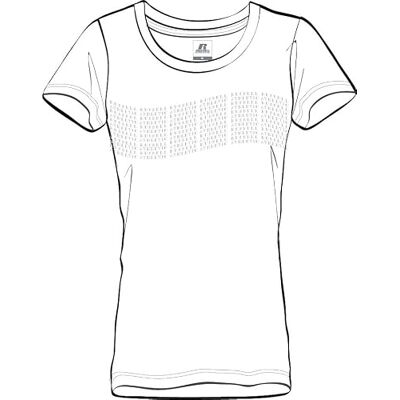 Russell Athletic Curve Flow-s/S T-shirt Met Ronde Hals dames T-Shirt Russell Athletic Curve Flow-s/S T-shirt Met Ronde Hals dames T-Shirt