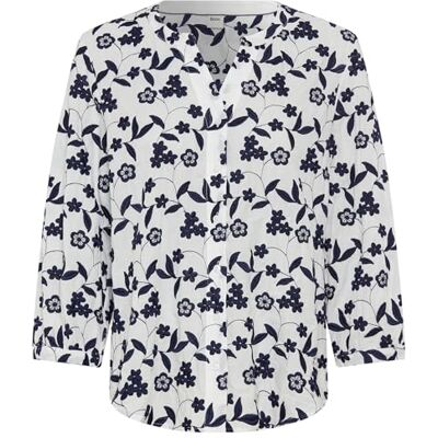 Brax Style Velia blouse met bloemenborduurwerk, wit (99), 46 Brax Style Velia blouse met bloemenborduurwerk, wit (99), 46