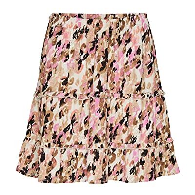 VERO MODA Dames VMEASY FRL Mini rok R1 WVN GA Rock, Tigers Eye/AOP: Ina, L, Tigers Eye/Aop: ina, L VERO MODA Dames VMEASY FRL Mini rok R1 WVN GA Rock, Tigers Eye/AOP: Ina, L, Tigers Eye/Aop: ina, L