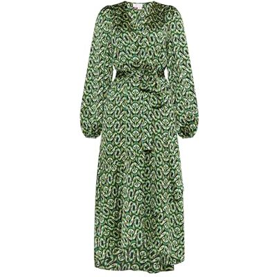 ISHA TRADE isha Dames maxi-jurk 19329205-IS01, groen meerkleurig, XS, maxi-jurk, XS ISHA TRADE isha Dames maxi-jurk 19329205-IS01, groen meerkleurig, XS, maxi-jurk, XS