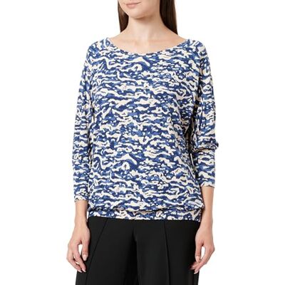 s.Oliver Sales GmbH & Co. KG/ Dames T-shirt lange mouwen T-shirt lange mouwen, blauw, 40 s.Oliver Sales GmbH & Co. KG/ Dames T-shirt lange mouwen T-shirt lange mouwen, blauw, 40