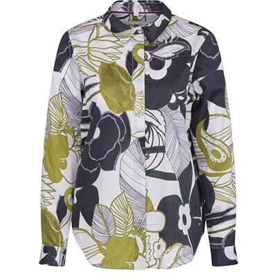 bugatti Vrijetijdsblouse voor dames, 1:1 mouw, Olijf-160, 38 bugatti Vrijetijdsblouse voor dames, 1:1 mouw, Olijf-160, 38