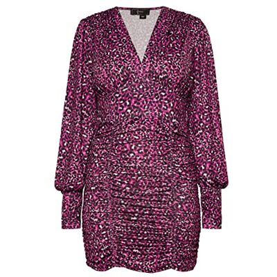 faina Damesjurk met lange mouwen 19227288-FA01, fuchsia, XS, Jurk met lange mouwen, XS faina Damesjurk met lange mouwen 19227288-FA01, fuchsia, XS, Jurk met lange mouwen, XS