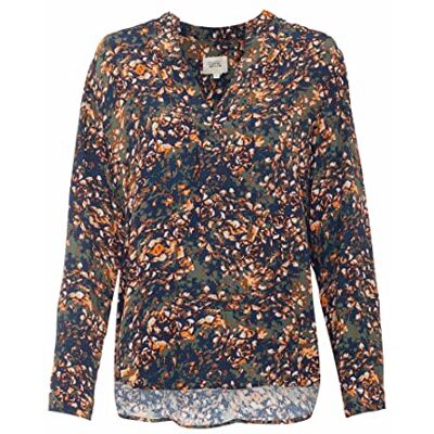 camel active Damesblouse met allover print, donkerblauw, XS camel active Damesblouse met allover print, donkerblauw, XS