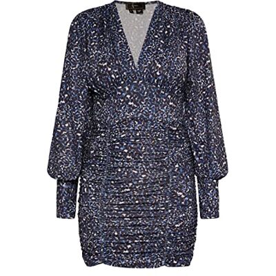 faina Damesjurk met lange mouwen 19227288-FA01, BLAU, XS, Jurk met lange mouwen, XS faina Damesjurk met lange mouwen 19227288-FA01, BLAU, XS, Jurk met lange mouwen, XS