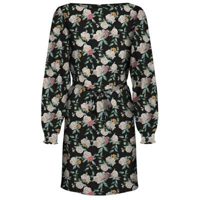 VERO MODA VMNYA Catch LS Smock Short Dress WVN Jurk, Zwart/AOP: Neel, S, Zwart/Aop: neel, S VERO MODA VMNYA Catch LS Smock Short Dress WVN Jurk, Zwart/AOP: Neel, S, Zwart/Aop: neel, S