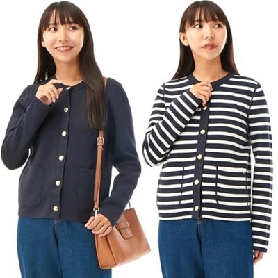 Tommy Hilfiger Dames CO Jersey STCH Reversible Cardi WW0WW40846, Cardigan Trui, Beige, S, Beige (Bretonse Stp Ivoor Bloemblaadje/Dsrt Sky), S Tommy Hilfiger Dames CO Jersey STCH Reversible Cardi WW0WW40846, Cardigan Trui, Beige, S, Beige (Bretonse Stp Ivoor Bloemblaadje/Dsrt Sky), S