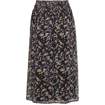 VILA Vifalia Nema Midi Rok, zwart beauty, 44 VILA Vifalia Nema Midi Rok, zwart beauty, 44