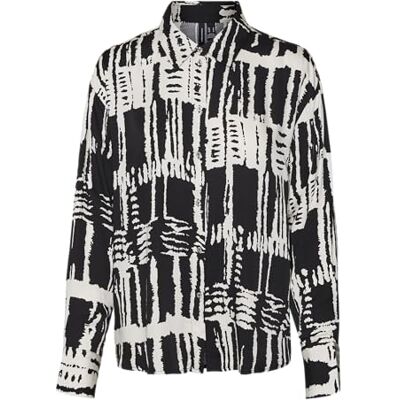 VERO MODA Dames Vmcindy Cleo L/S Shirt WVN Ga lange mouwen blouse, Zwart/Aop: cleo, S VERO MODA Dames Vmcindy Cleo L/S Shirt WVN Ga lange mouwen blouse, Zwart/Aop: cleo, S