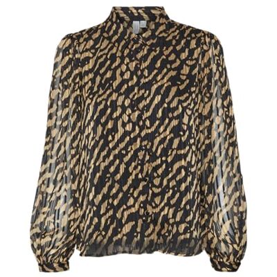 VERO MODA VMRIE L/S Shirt WVN BTQ GA, Tobacco Brown/Aop:rie, M VERO MODA VMRIE L/S Shirt WVN BTQ GA, Tobacco Brown/Aop:rie, M