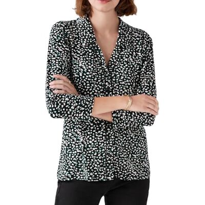 Caroll Bedrukt shirt kraag T-shirt, Boom, M Caroll Bedrukt shirt kraag T-shirt, Boom, M